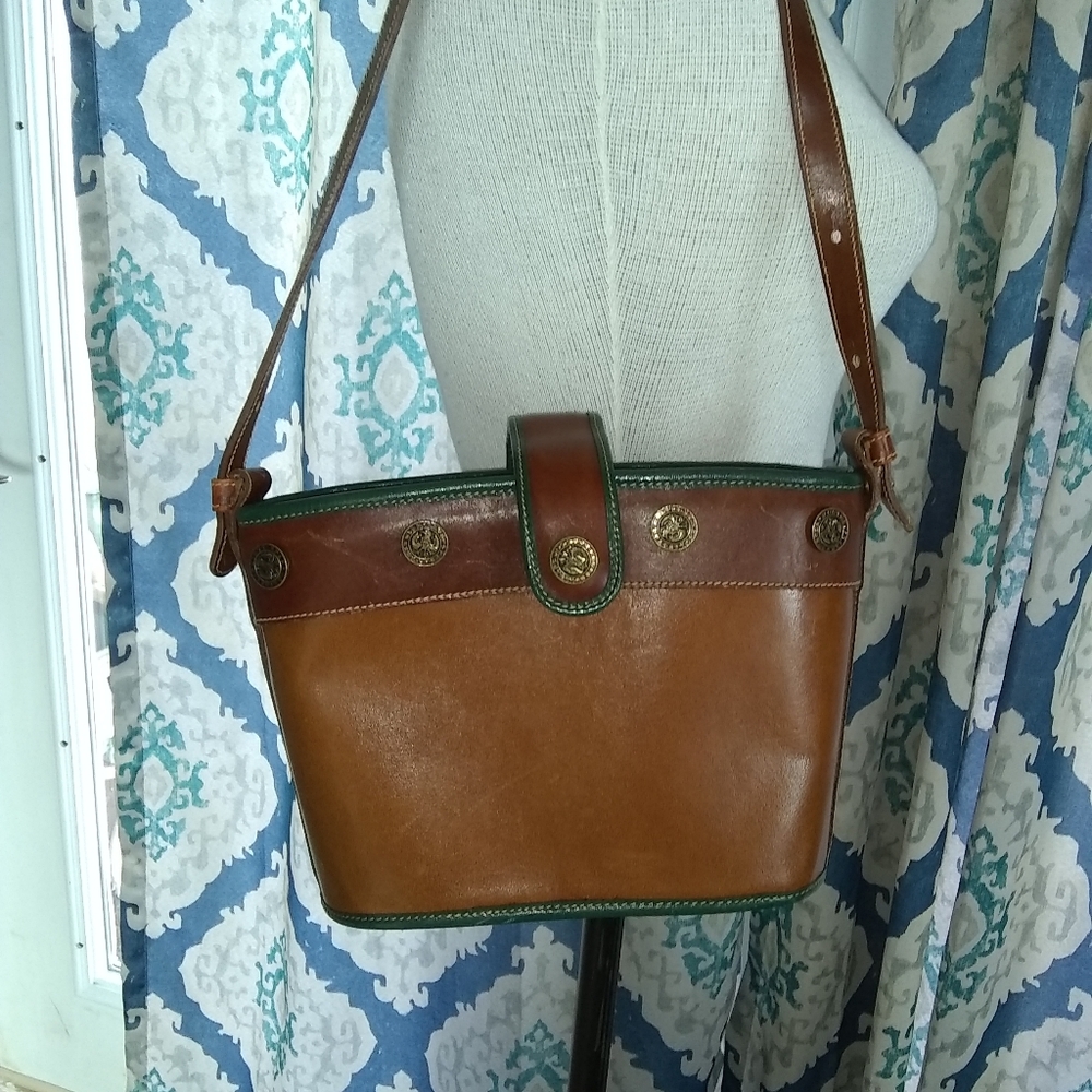 Brahmin Leather Crossbody Bag, GUC - Picture 1 of 5